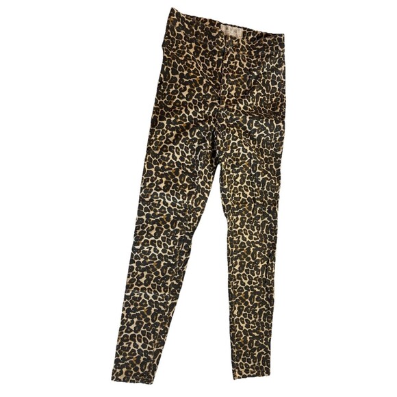 Free People Denim - Free People We The Free Animal Print Pants Size 24 Leopard Jeans